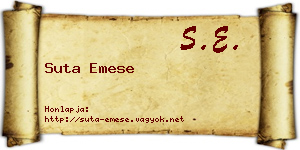 Suta Emese névjegykártya